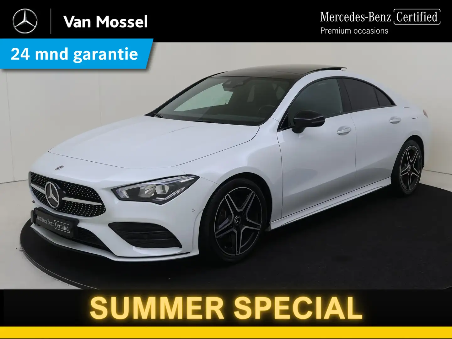 Mercedes-Benz CLA 200 Business Solution AMG /Panoramadak /Night pakket / Wit - 1