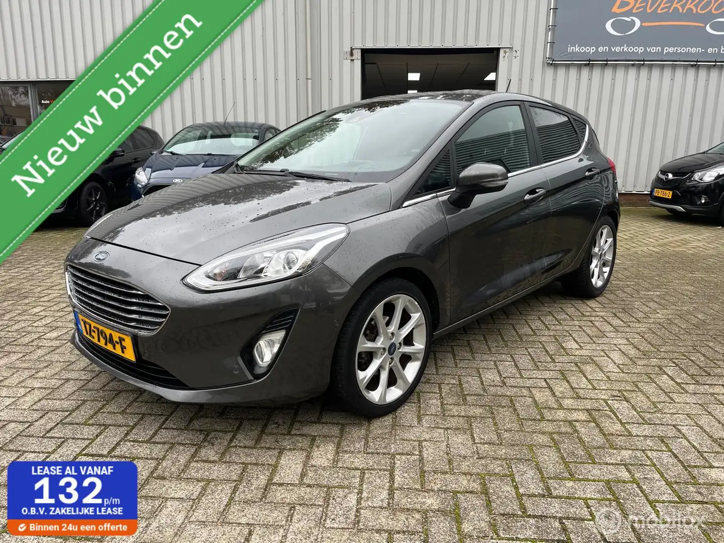 Ford Fiesta 1.0 EcoBoost Titanium 6/12 m garantie Grijs - 1