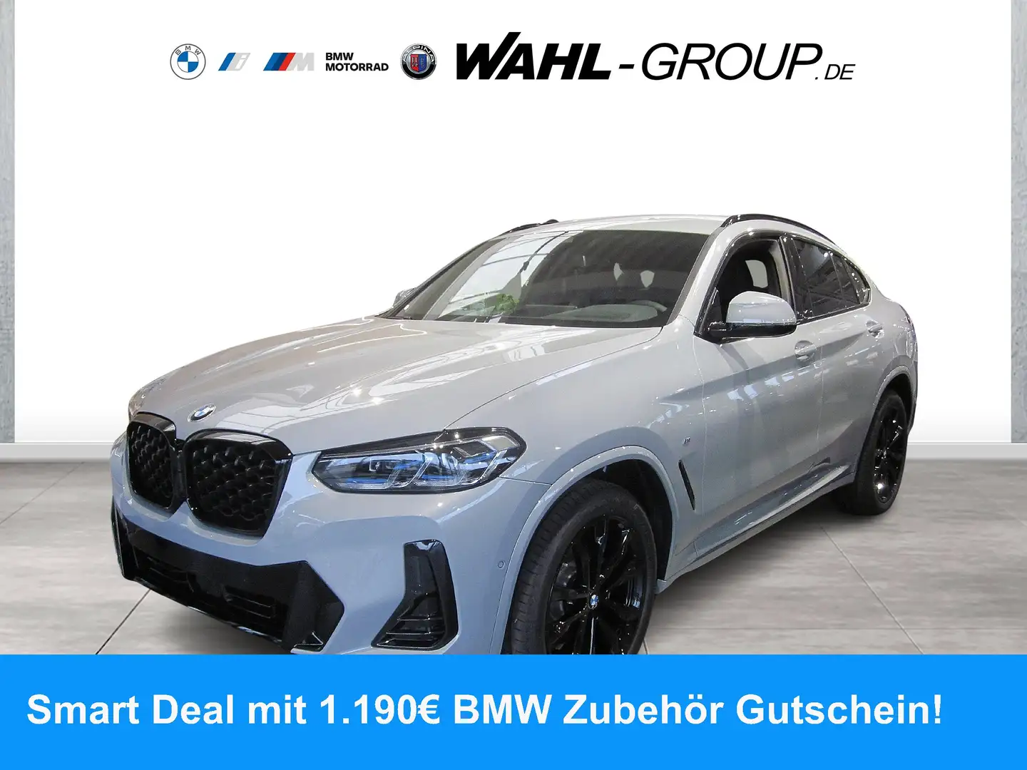 BMW X4 M 40d M Sport Panorama AHK Standhzg HeadUp Carbon eS Grigio - 1