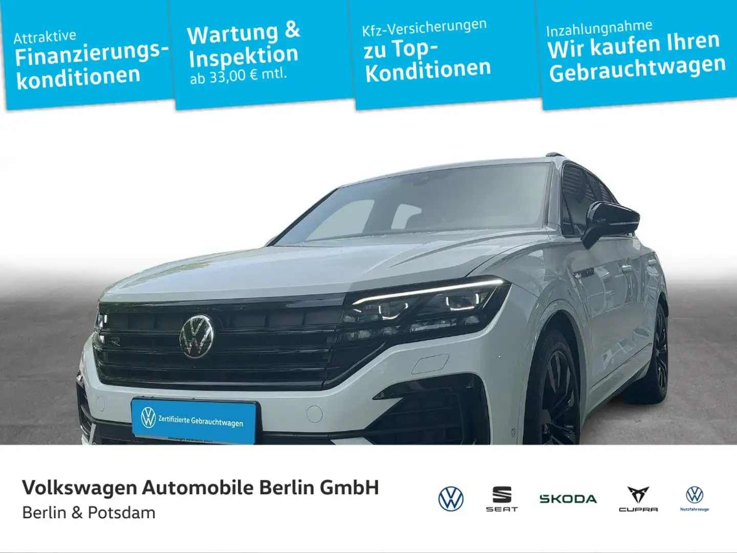 Volkswagen Touareg 3.0 V6 TDI R-Line 4Motion (EURO 6d) Blanc - 1