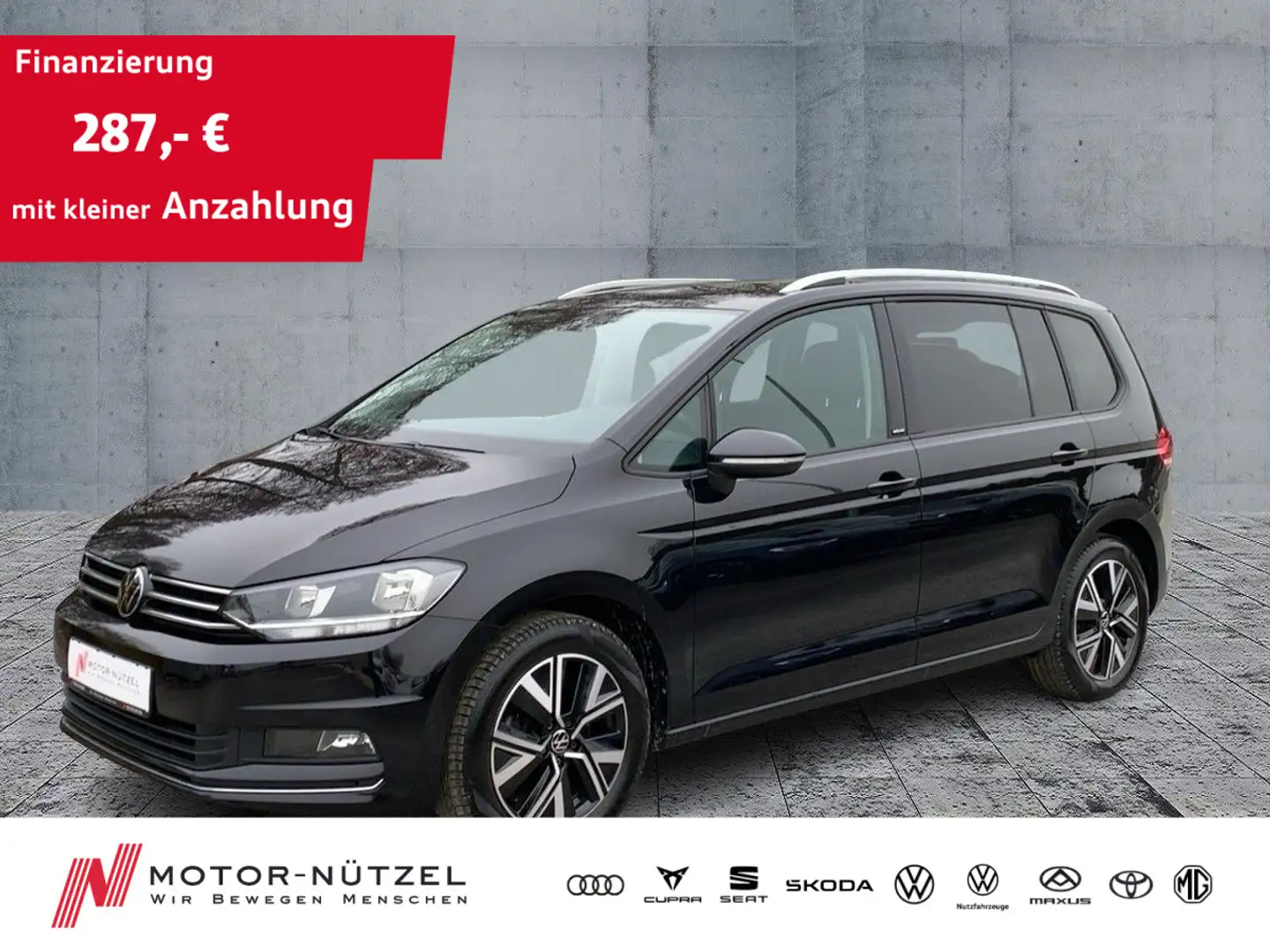Volkswagen Touran 2.0 TDI DSG MOVE NAVI+APP+ACC+SHZ+PDC+RFK Schwarz - 1