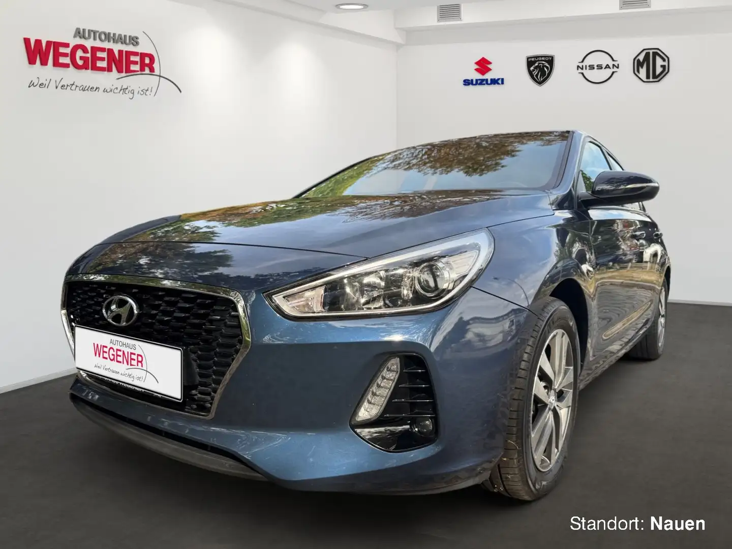 Hyundai i30 TREND 1.4 T-GDI *PDC*SHZ*NAVI*LHZ* Bleu - 1