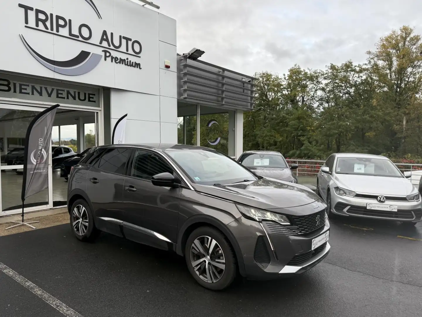 Peugeot 3008 Hybrid - 225 - BV e-EAT8  II 2016 Allure Pack GPS + CARPLAY + RADAR AR Gris - 1
