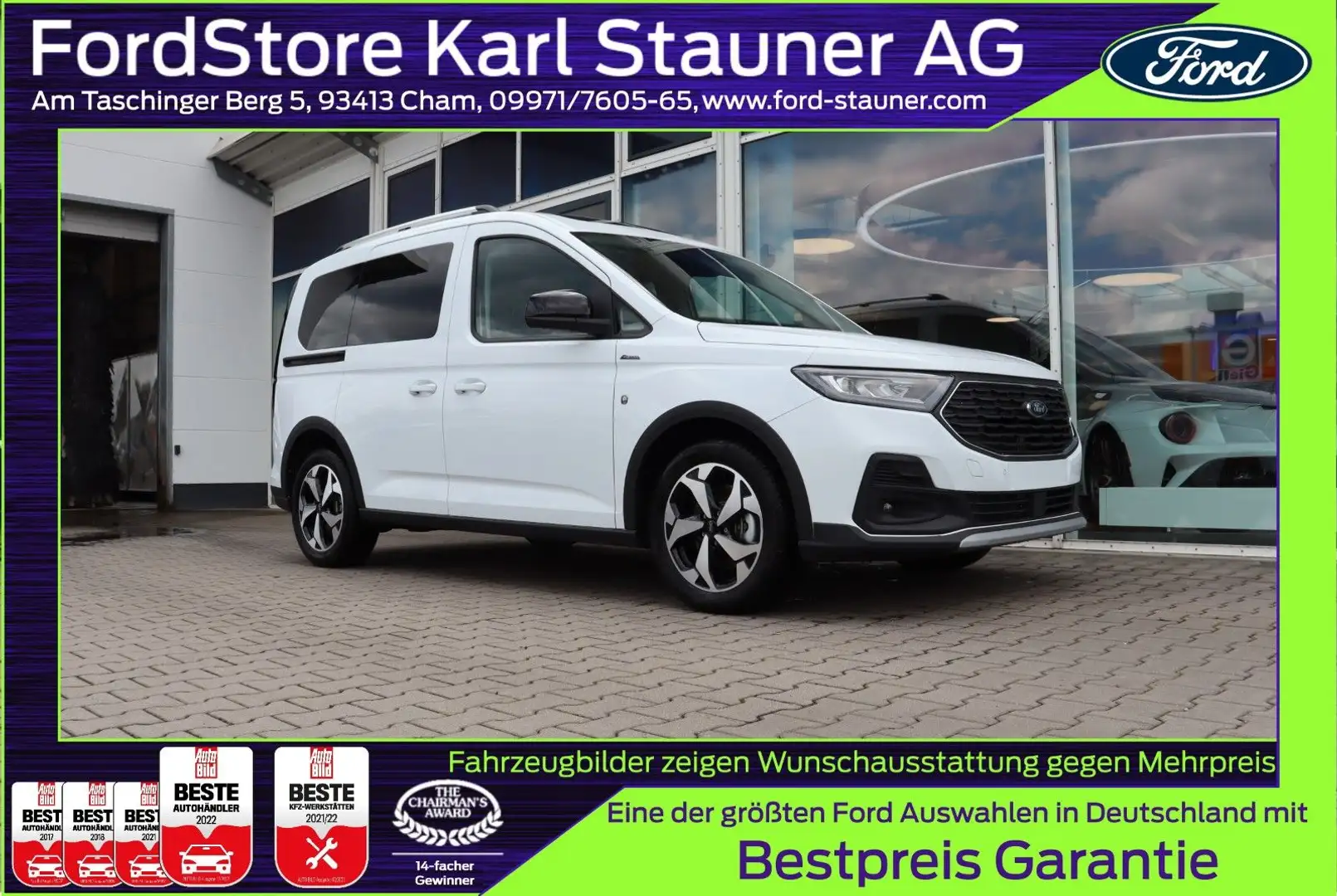 Ford Tourneo Connect Active 2.0 EcoBlue L1 NEU Weiß - 1
