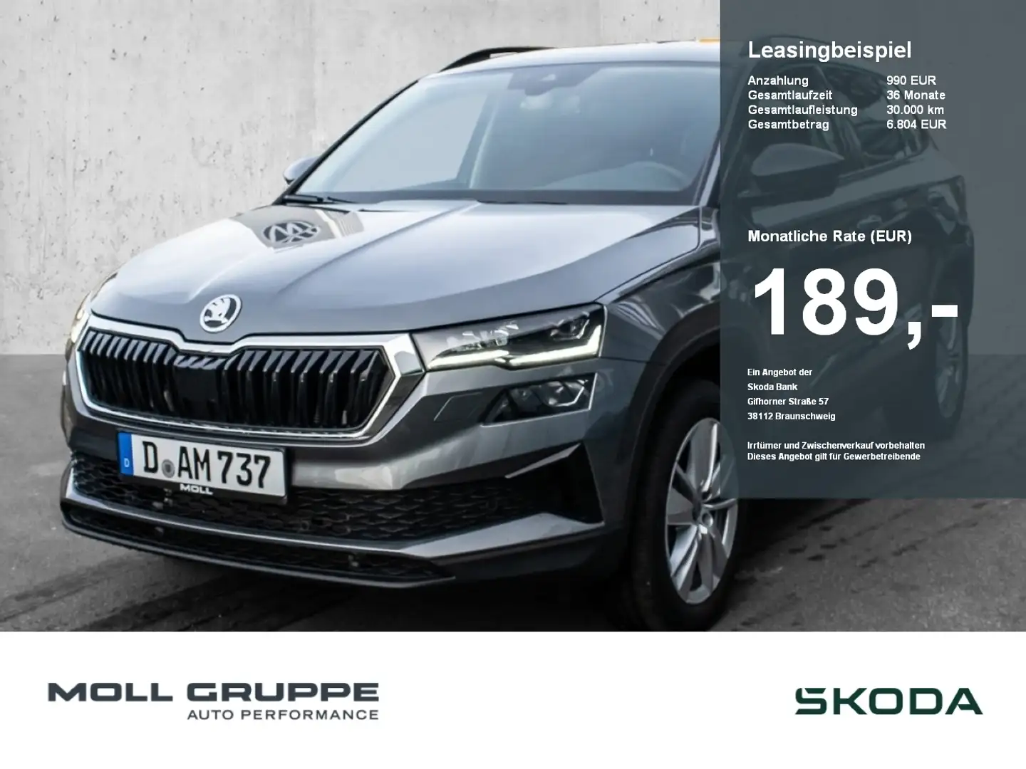 Skoda Karoq 1.5 TSI ACT Selection MATRIX 2xKLIMA ACC Gris - 1