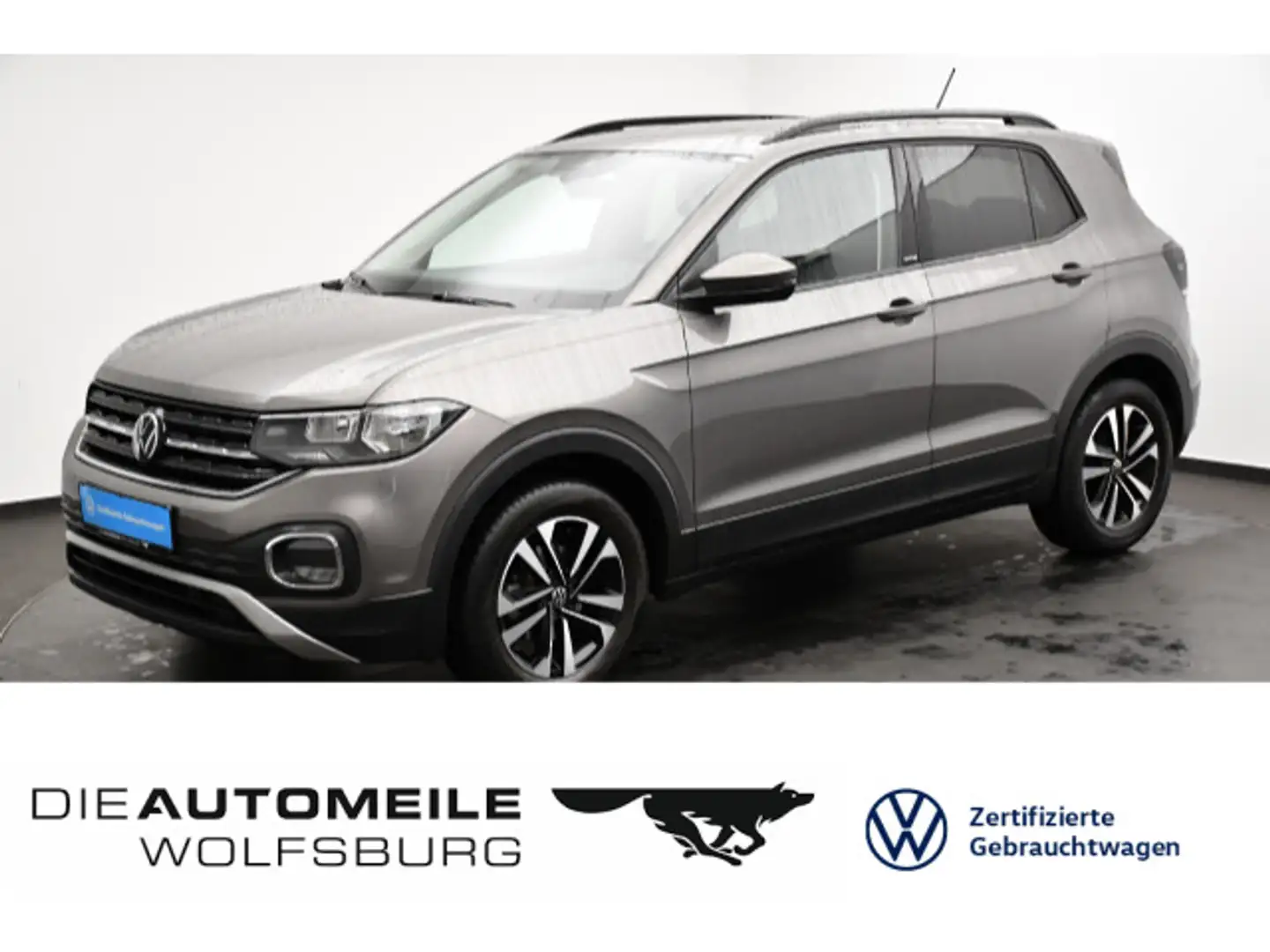 Volkswagen T-Cross 1.0 TSI United Einparkhi/App-Connect/AHK Grau - 1