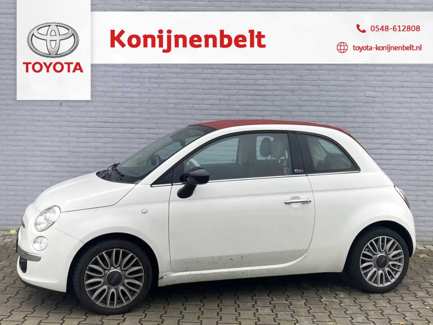 Fiat 500C 0.9 TwinAir Turbo Cult Cabrio | Navi | LM | CPV | Wit - 1