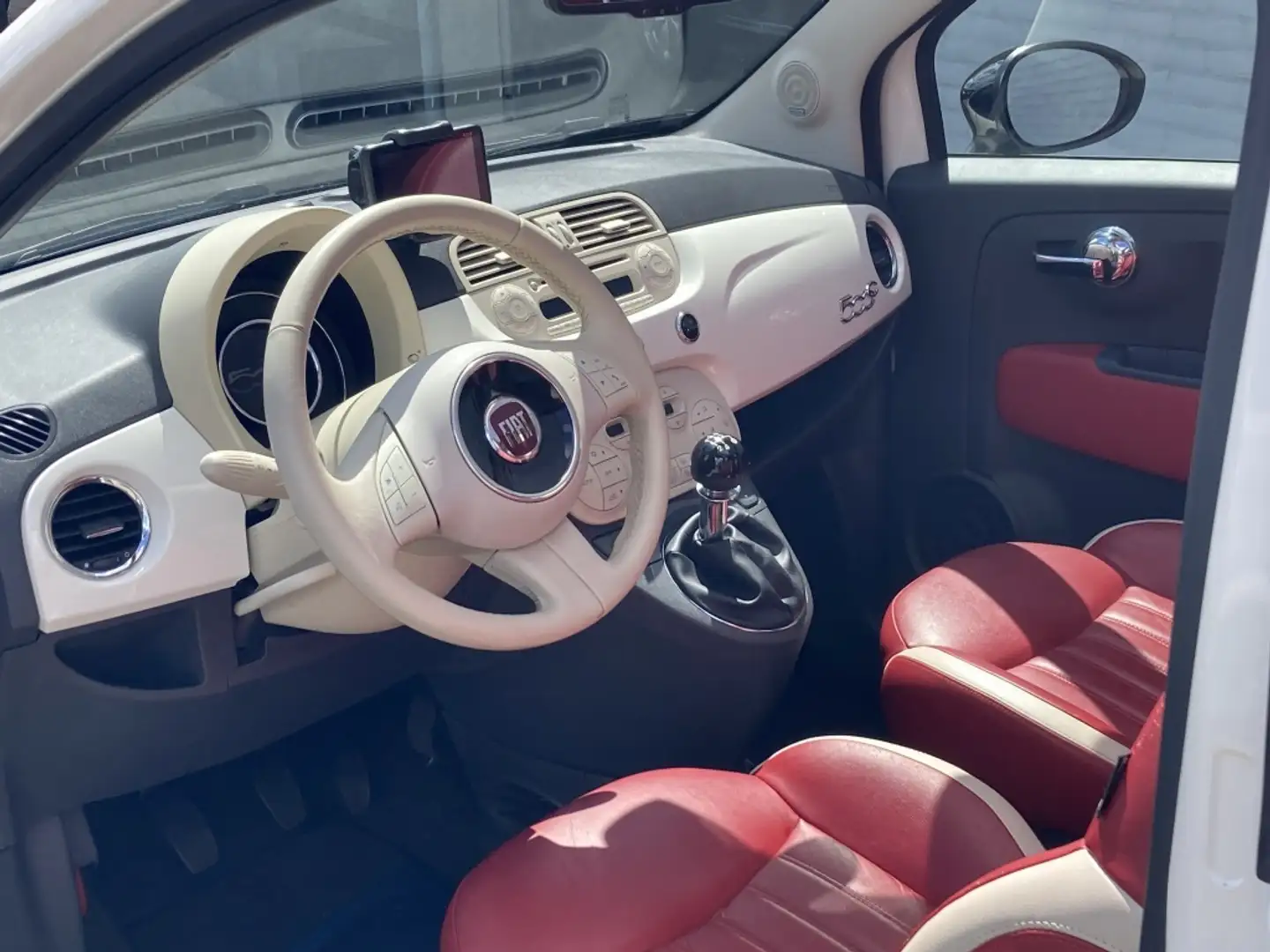 Fiat 500C 0.9 TwinAir Turbo Cult Cabrio | Navi | LM | CPV | Wit - 2