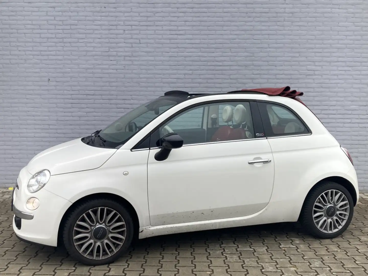 Fiat 500C 0.9 TwinAir Turbo Cult Cabrio | Navi | LM | CPV | Wit - 2