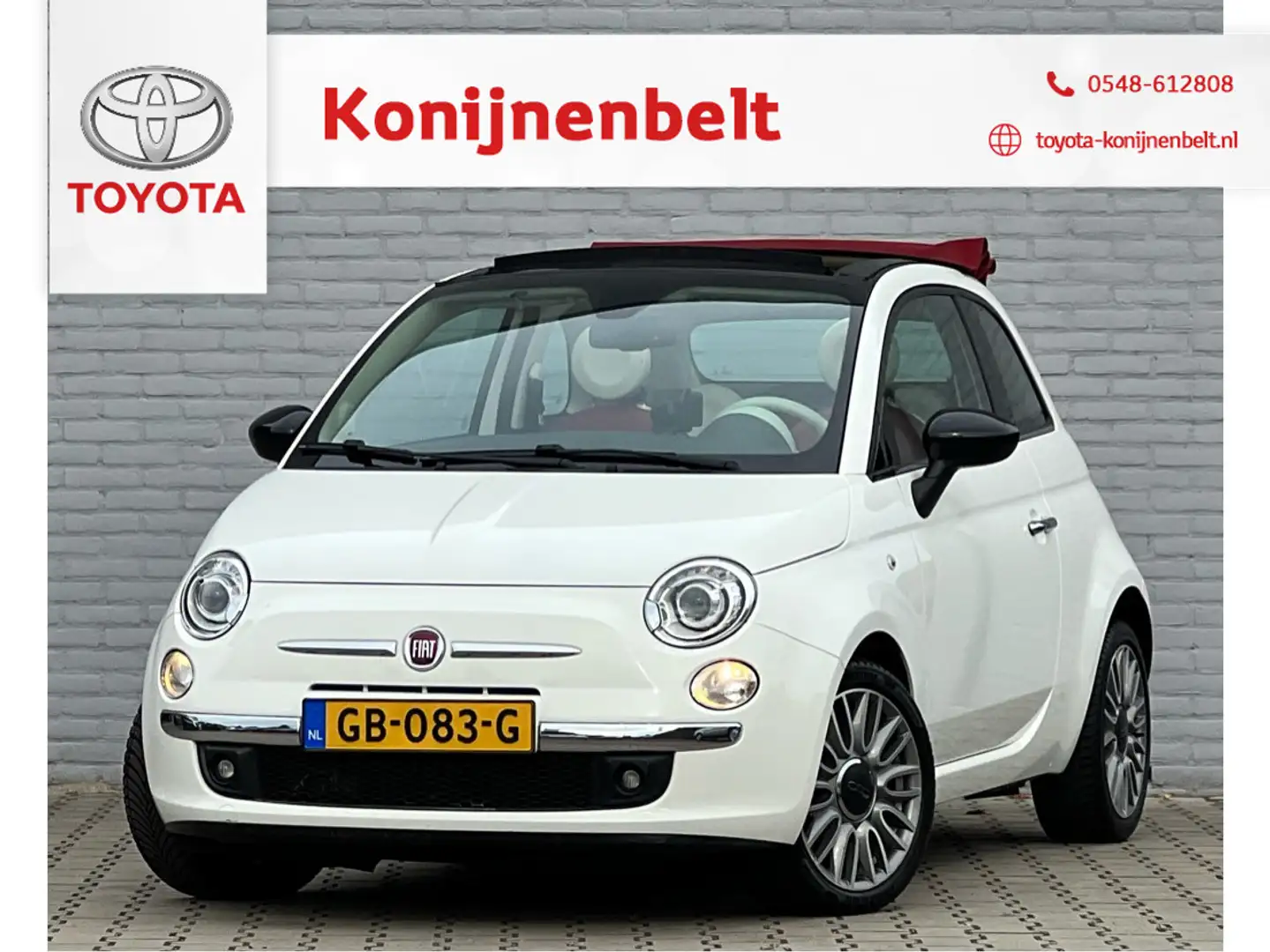 Fiat 500C 0.9 TwinAir Turbo Cult Cabrio | Navi | LM | CPV | Weiß - 1