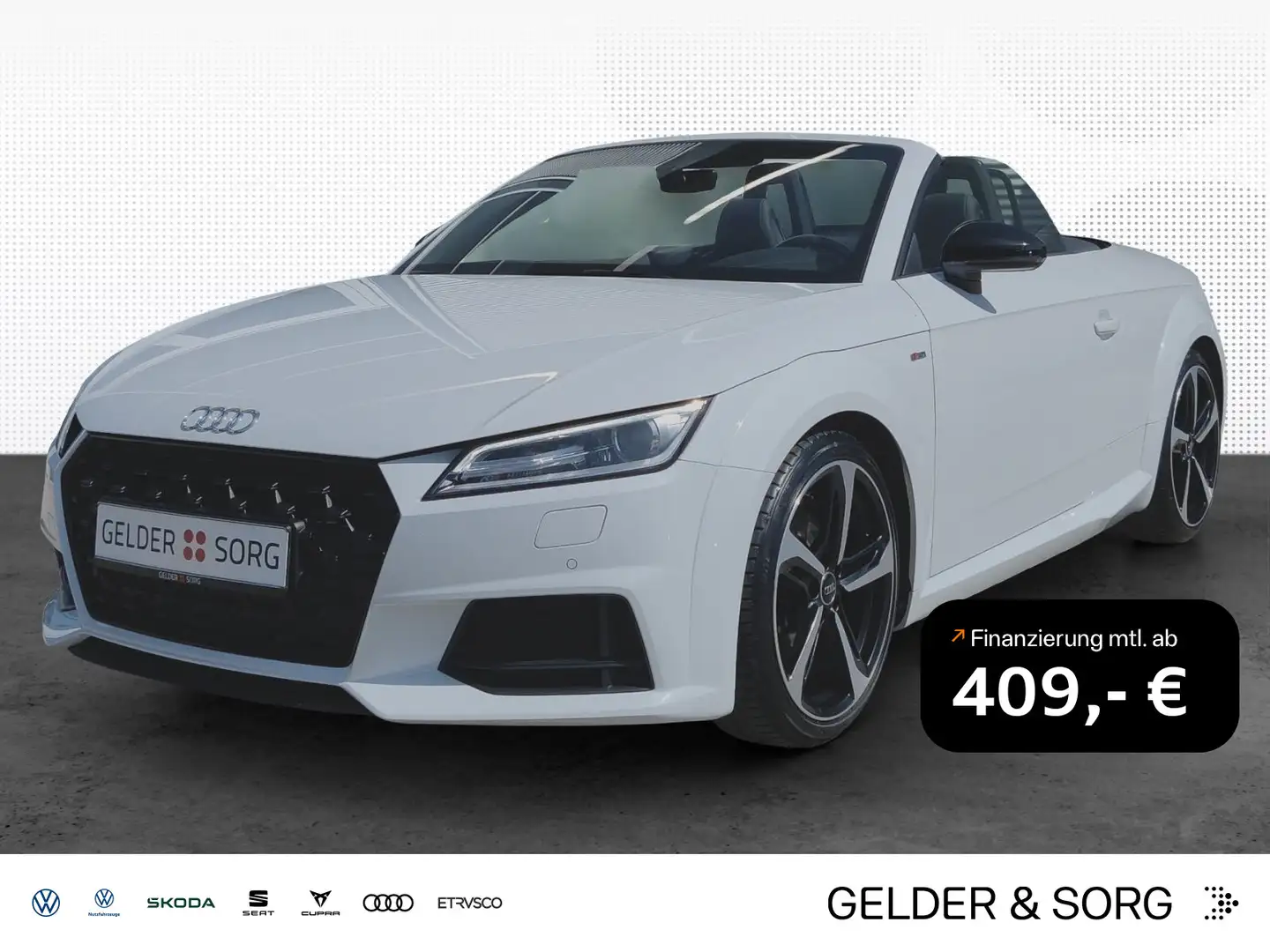 Audi TT 40 TFSI S line+*Kopfraumhzg*Navi*GRA Weiß - 1
