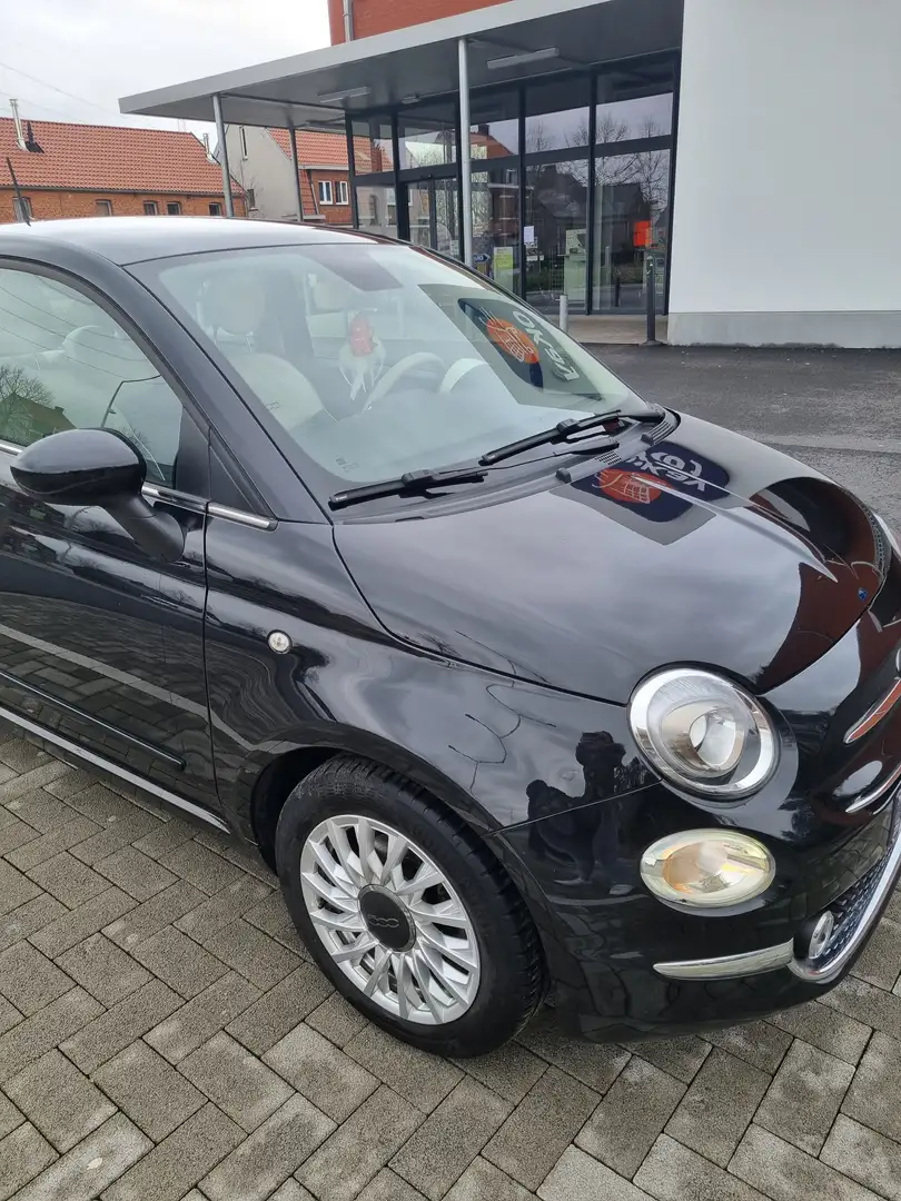 Fiat 500 500 1.2 8V LPGLounge Zwart - 1