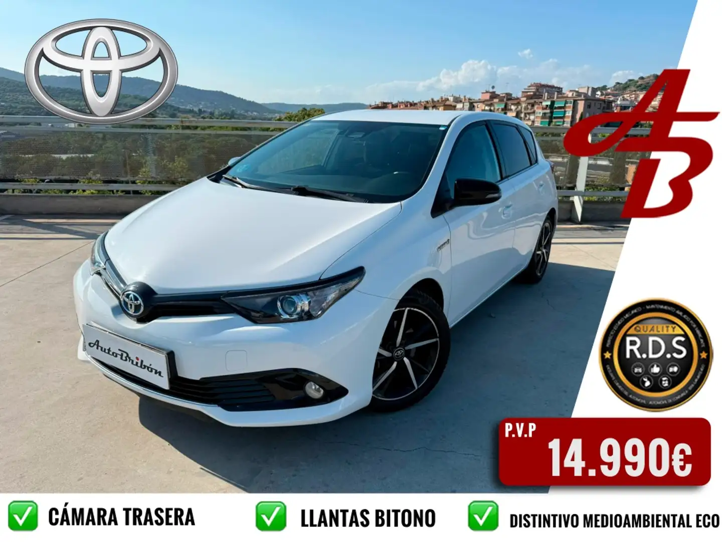 Toyota Auris hybrid 140H Advance Blanc - 1