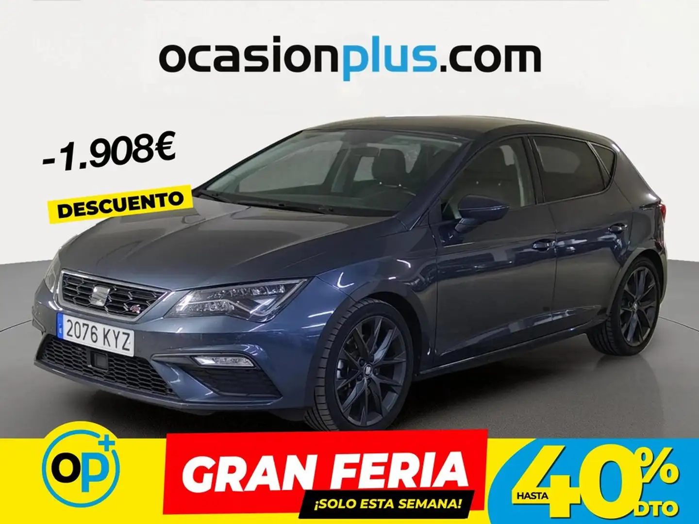 SEAT Leon 2.0 EcoTSI S&S DSG7 FR 190 Gris - 1