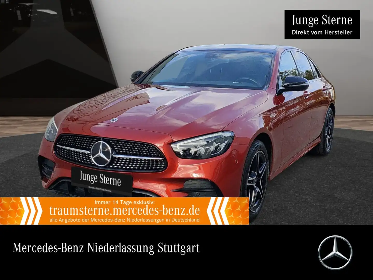 Mercedes-Benz E 300 e AMG+NIGHT+PANO+360+LED+BURMESTER+TOTW+9G Rot - 1