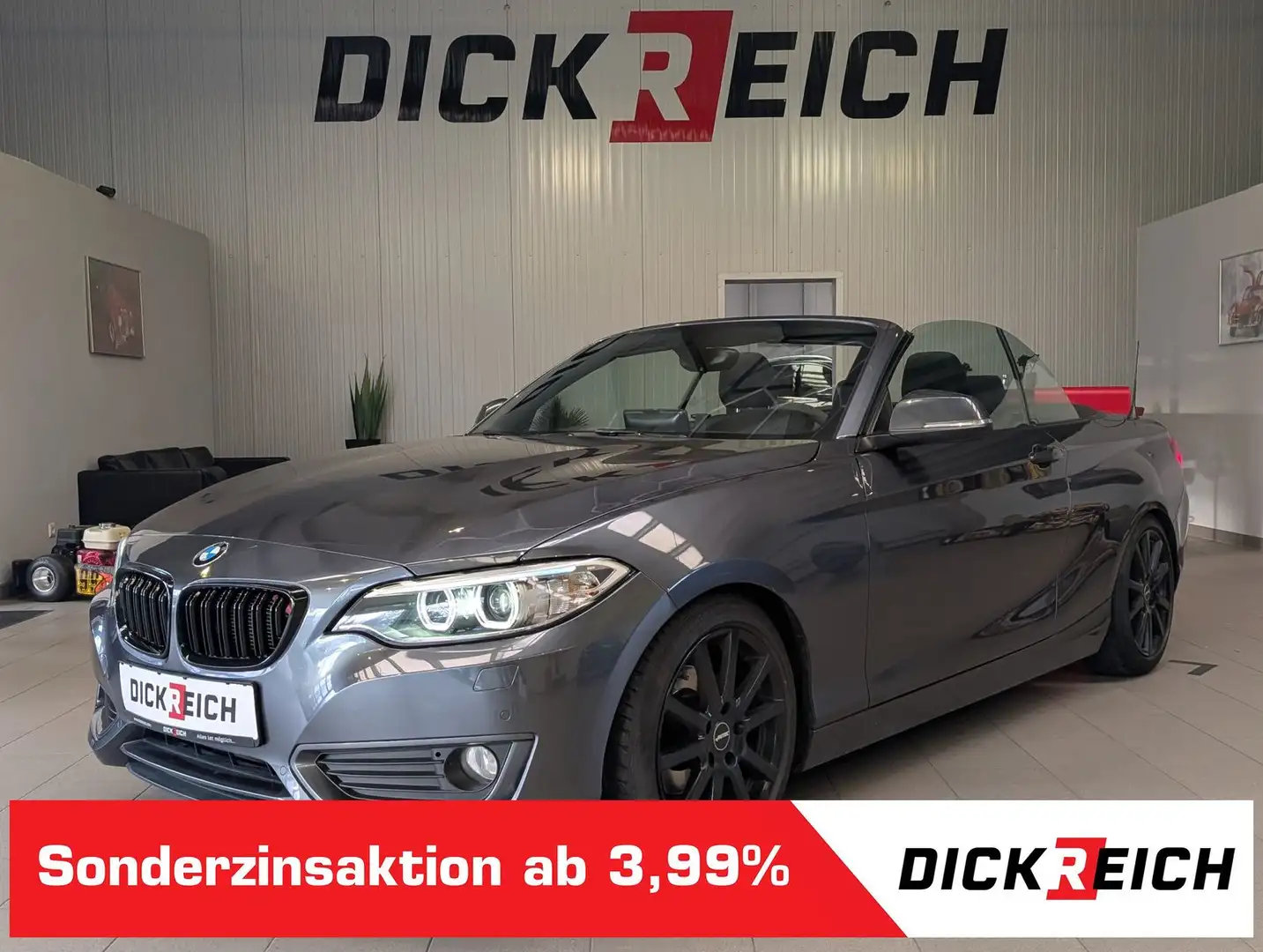 BMW 218 d Advantage Bi-Xenon H/K Cam Ambient SHz AHK Grau - 1