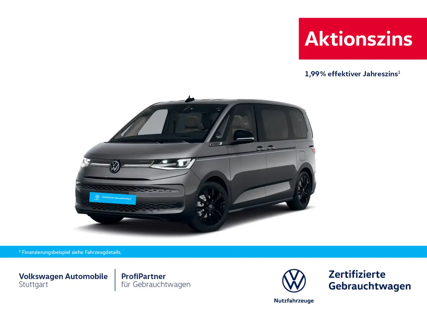 Volkswagen T7 Multivan Style KÜ DSG 2.0 TDI Euro 6e AHK Gris - 1