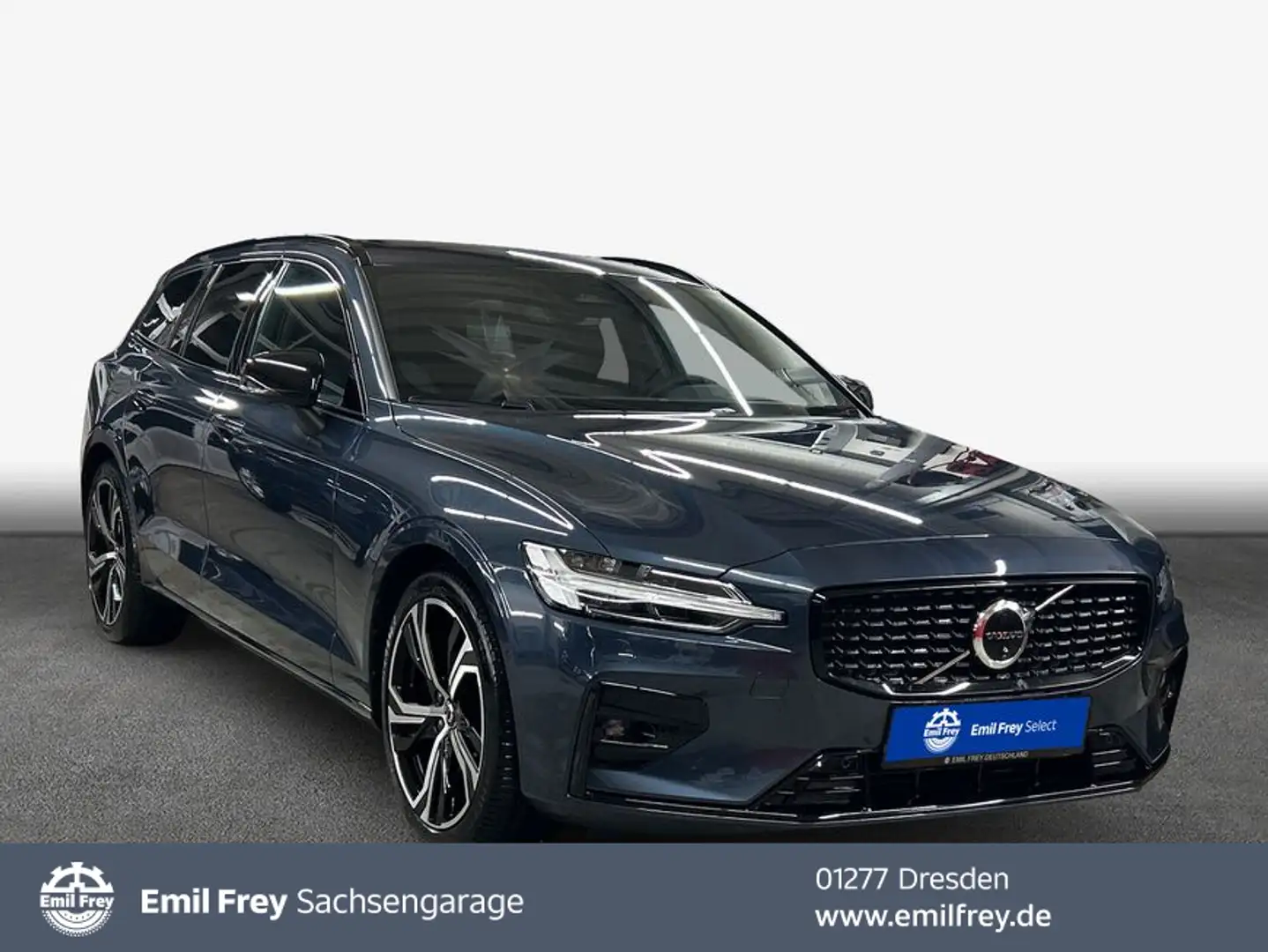 Volvo V60 B4 B DKG Plus Dark Pano*360°View Blau - 1