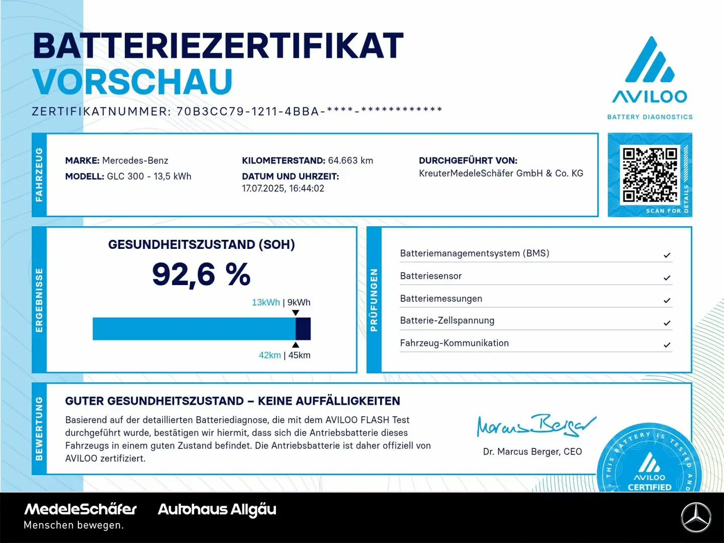 Mercedes-Benz GLC 300 GLC 300 de 4M Coupé Dist LED Kam Totw EHeck MBUX Blanc - 2