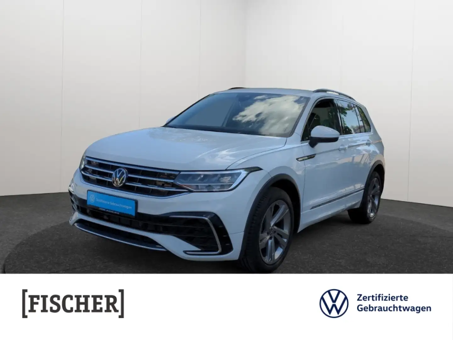 Volkswagen Tiguan 1.5TSI DSG R-Line LED AHK Navi Rear View ACC Weiß - 1