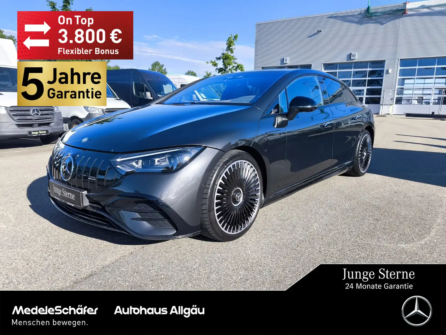 Mercedes-Benz EQE 53 EQE 53 AMG 4M+ 21" MASSAGE HuD AHK Sitzklima Grau - 1