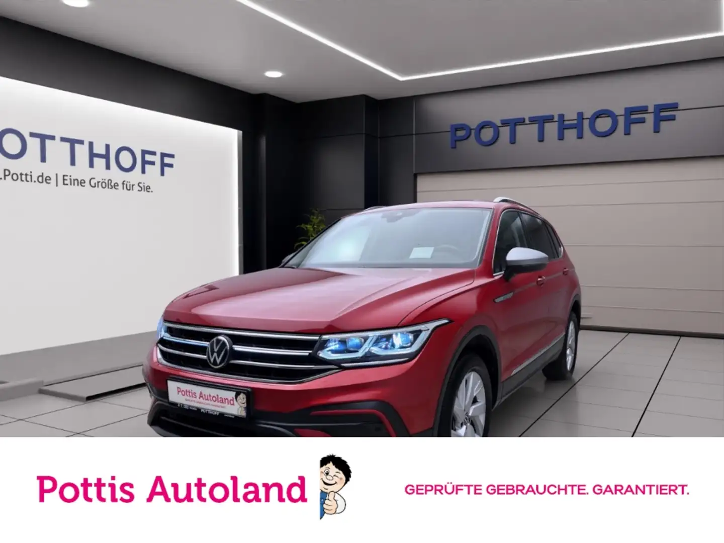 Volkswagen Tiguan Allspace 1.5 TSI DSG LIFE AHK MATRIX NAVI HuD Rot - 1