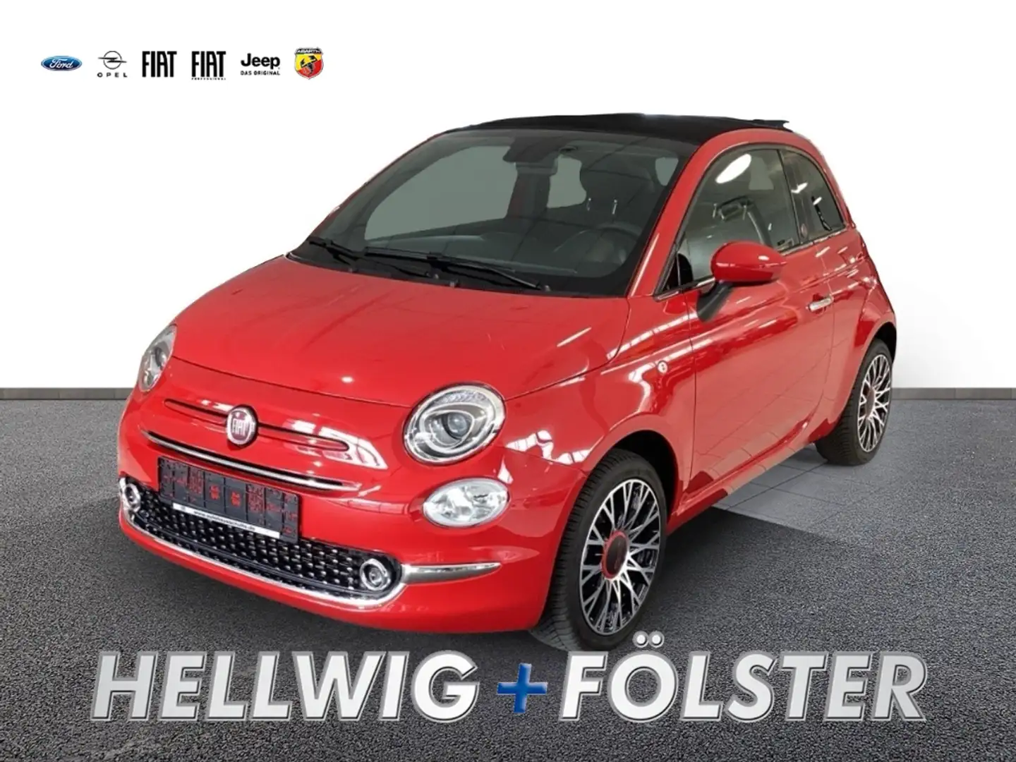 Fiat 500C Red  *El. Verdeck* Navi *Apple CarPlay* Allwetterr Rouge - 1