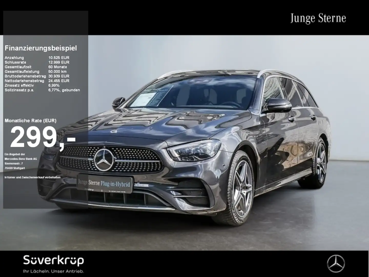Mercedes-Benz E 300 T de BURM AVANTGARDE AMG PANO SPUR AHK Gris - 1
