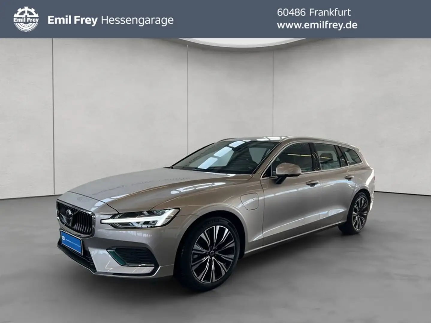 Volvo V60 T6 AWD Recharge Plus-Bright Fahrerassistenz-Pa Silber - 1