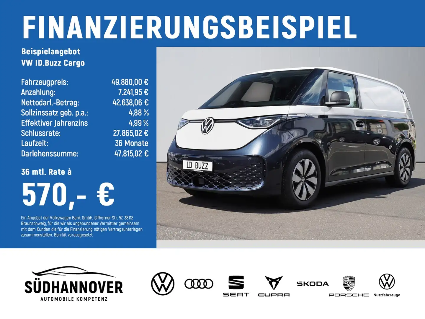 Volkswagen ID. Buzz Cargo ID.Buzz Cargo 150 kW Blau - 2