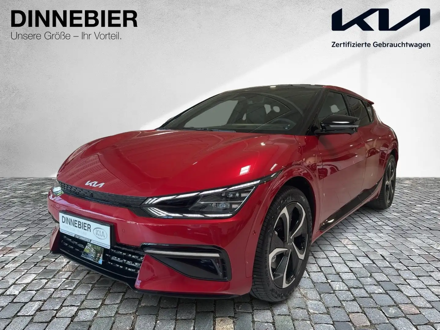 Kia EV6 77.4 AWD GT-LINE WP GD ASS+ SND DES BR HUD 360 Rood - 2