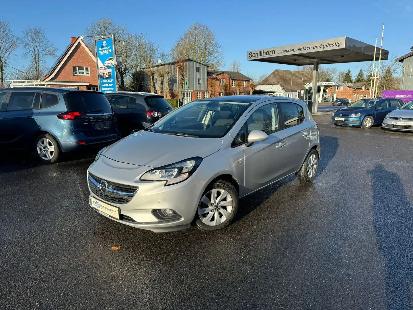 Opel Corsa E 1,4 AUTOMATIK/HU+SERVICE NEU/KLIMA/TEMPO Silber - 1