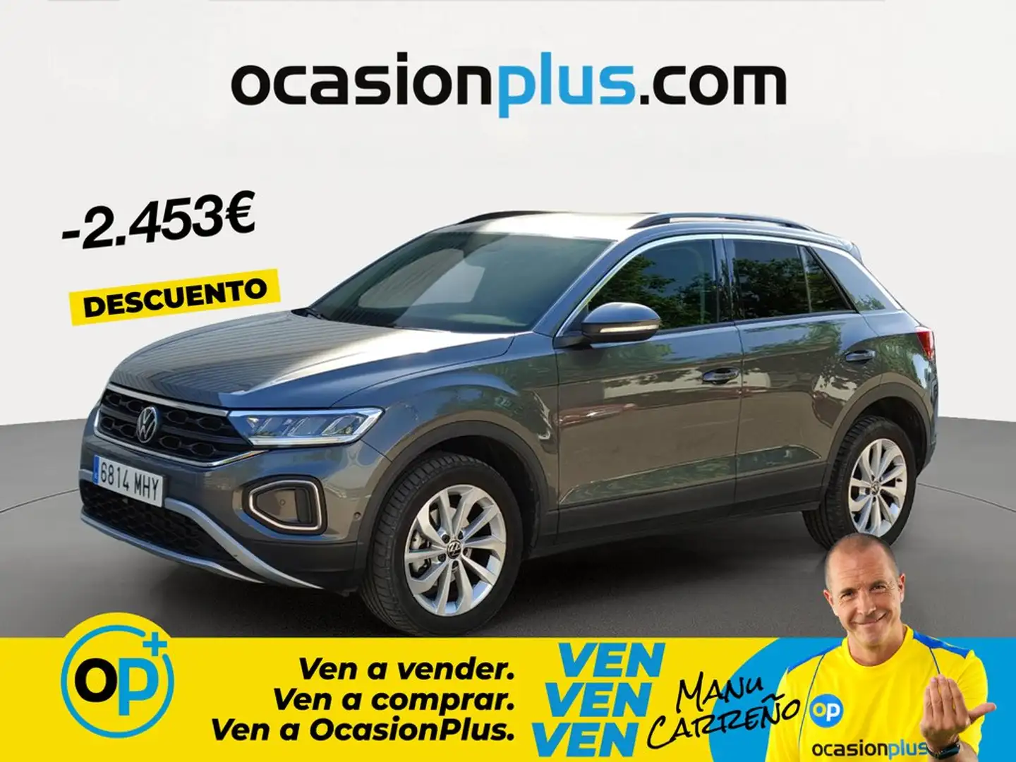 Volkswagen T-Roc 1.5 TSI Life 110KW Gris - 1