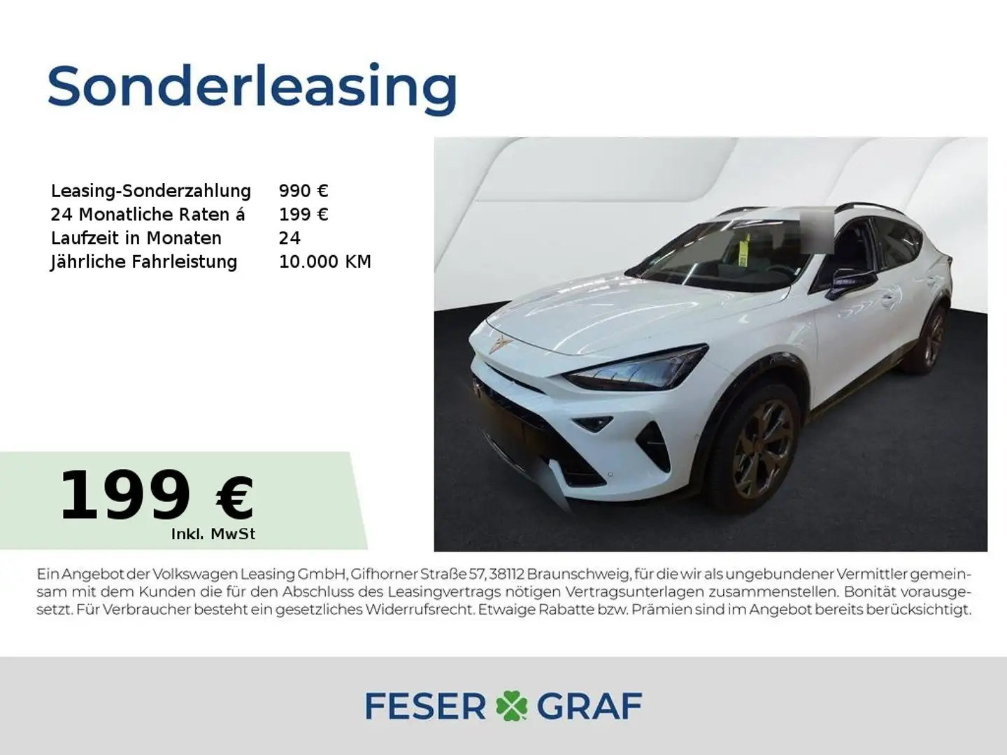 CUPRA Formentor 1.5 eTSI DSG INTELLIGENT|EDGE|NAVI|GRJ Weiß - 1