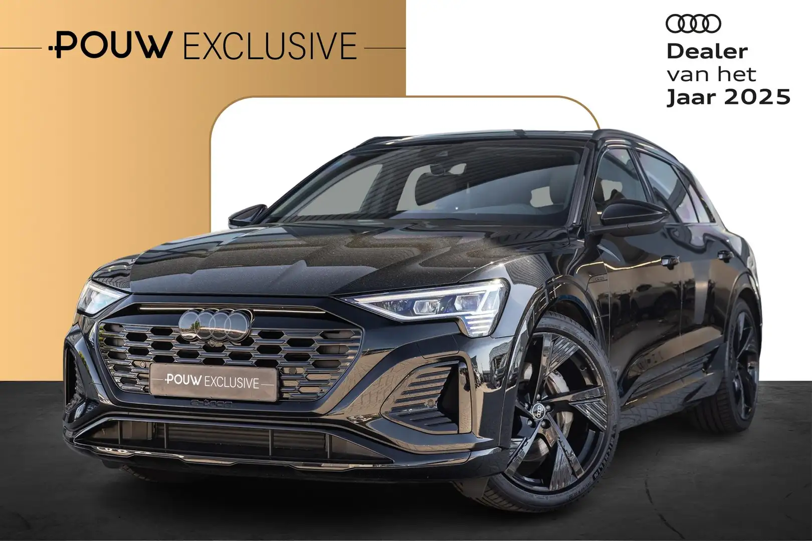 Audi Q8 e-tron 55 408pk quattro S Edition 115 kWh | Panoramadak | Schwarz - 1