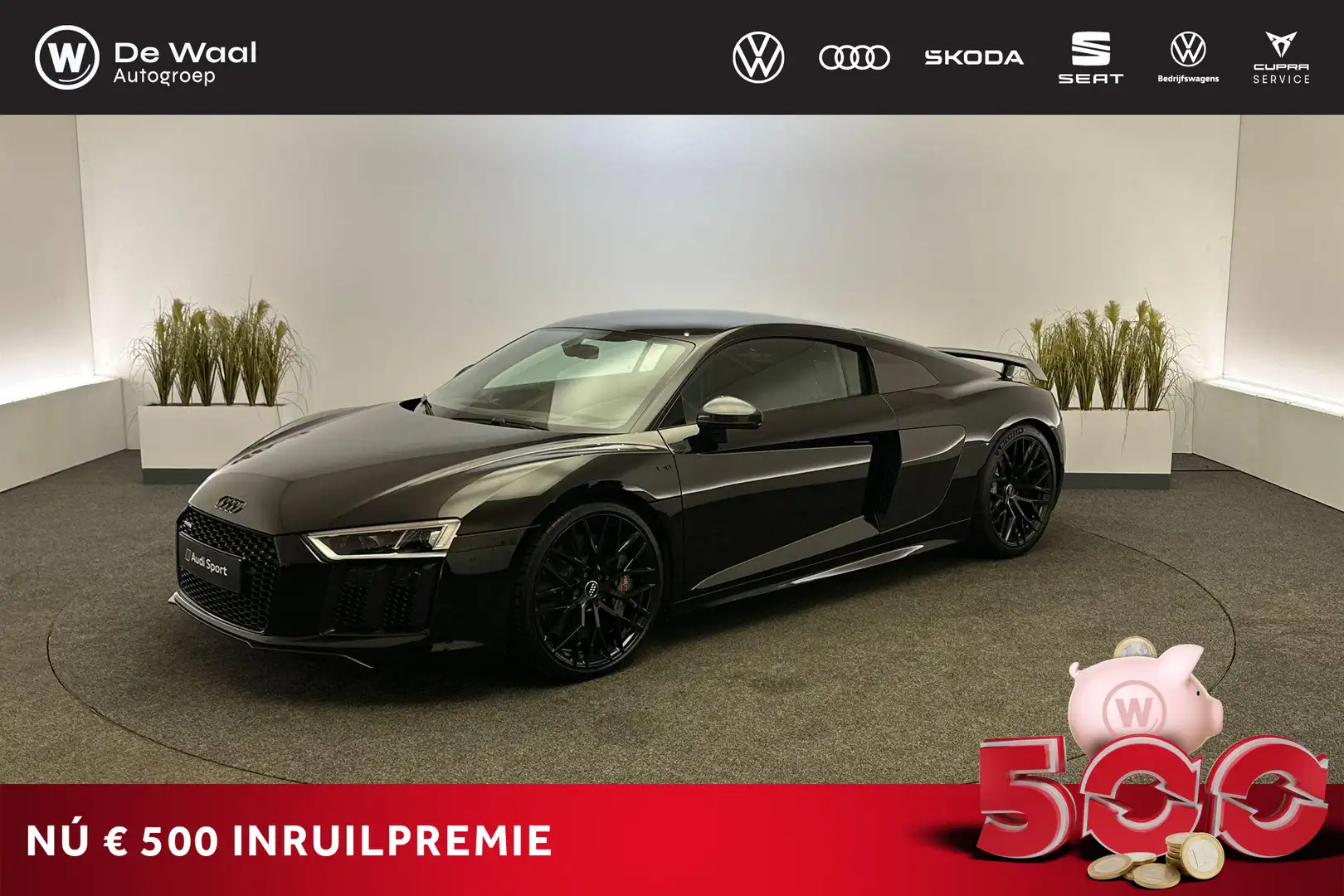 Audi R8 Plus 5.2 FSI V10 610pk S tronic quattro | Carbonpa Zwart - 1