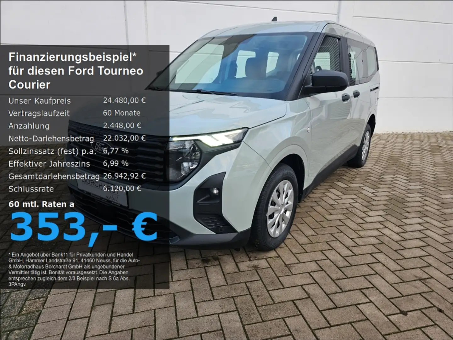 Ford Tourneo Courier Trend 1.0 7-G-Auto Kamera Klima SHZ PDC Gris - 1