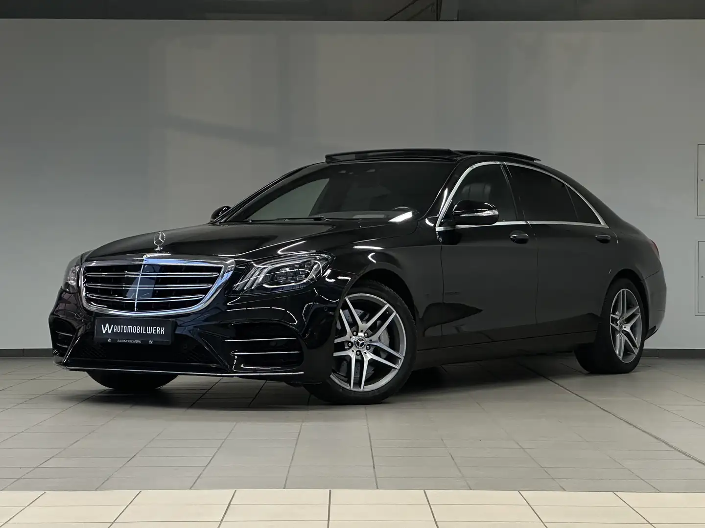 Mercedes-Benz S 350 d 4M L AMG|NACHT|HUD|LUFT|PANO|BURM|360° Schwarz - 1