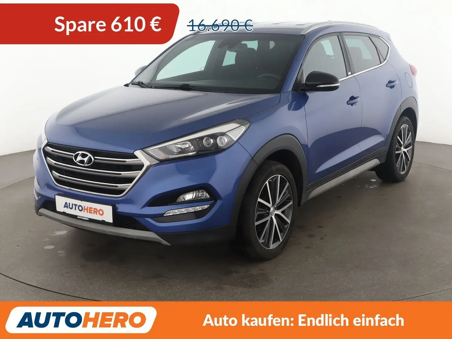 Hyundai TUCSON 1.6 TGDI Passion + 2WD*NAVI*CAM*SHZ* Blau - 1
