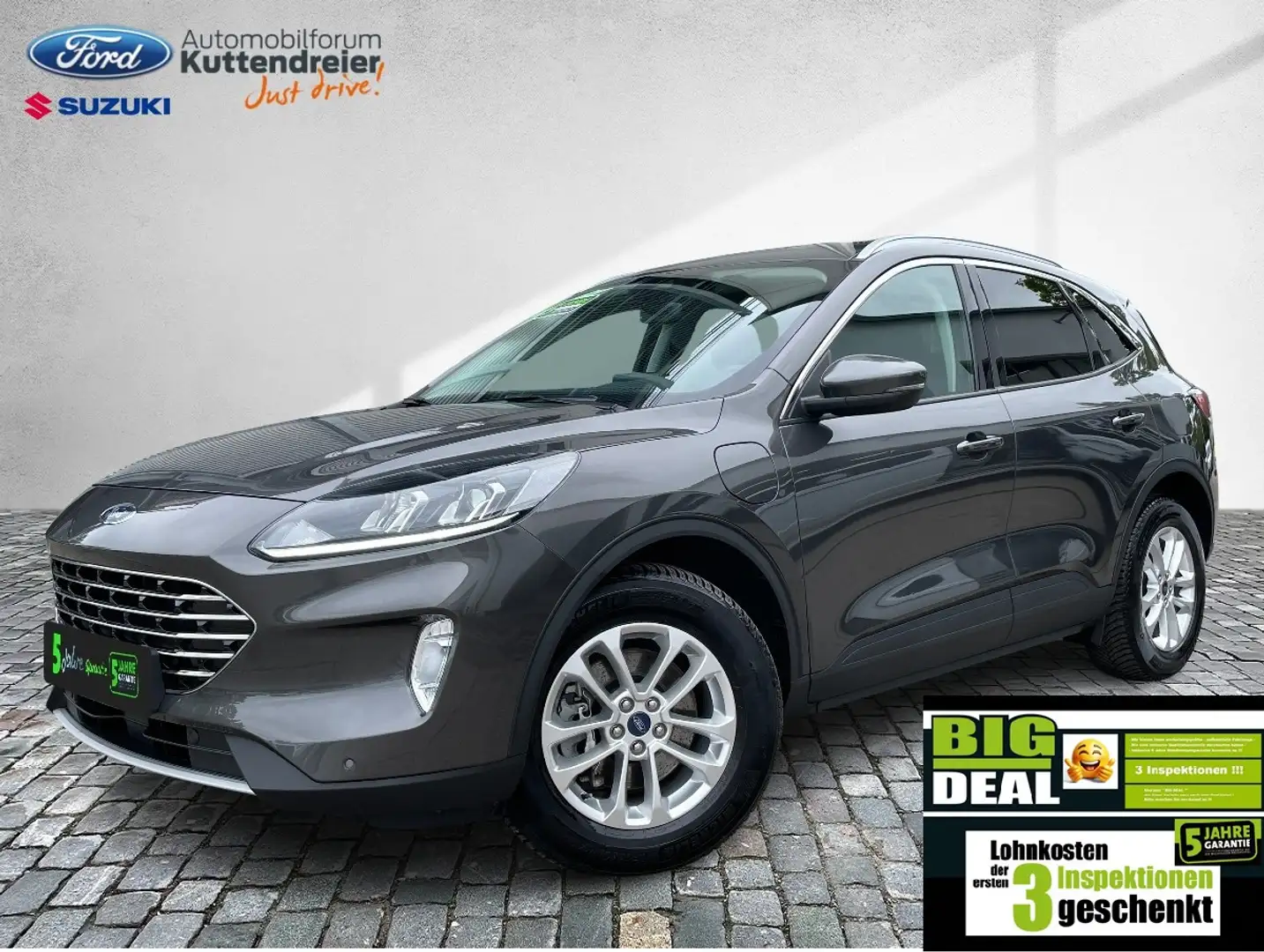 Ford Kuga PHEV Titanium Navi Kamera 2xPDC Tempomat Gris - 2