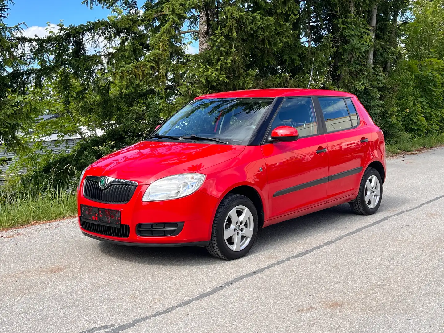 Skoda Fabia 1.2b neues Pickerl Klima gute Zustand Rot - 2