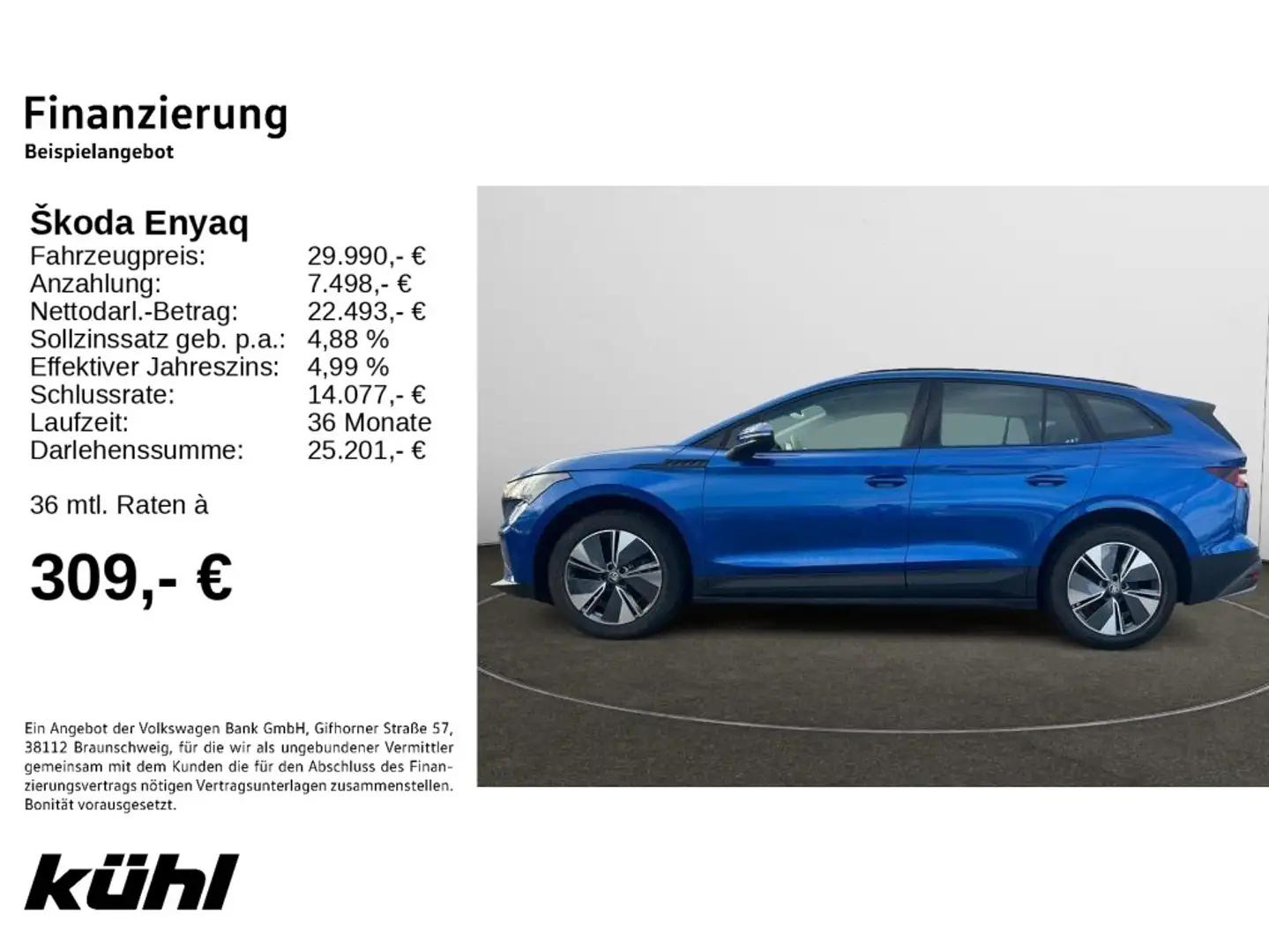 Skoda Enyaq iV 60 Loft Navi,LED Blau - 2