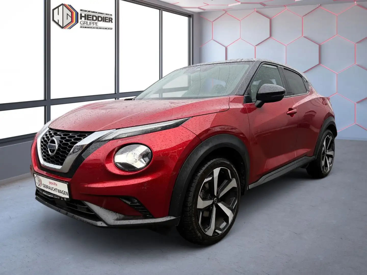 Nissan Juke 1.0 DIG-T Tekna*SHZ*Kamera*Navi*PDC* Rouge - 1