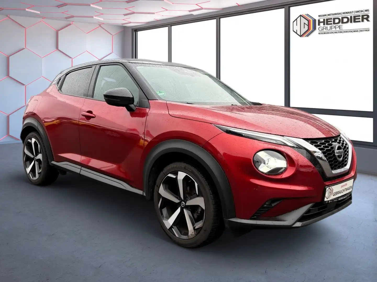 Nissan Juke 1.0 DIG-T Tekna*SHZ*Kamera*Navi*PDC* Rouge - 2