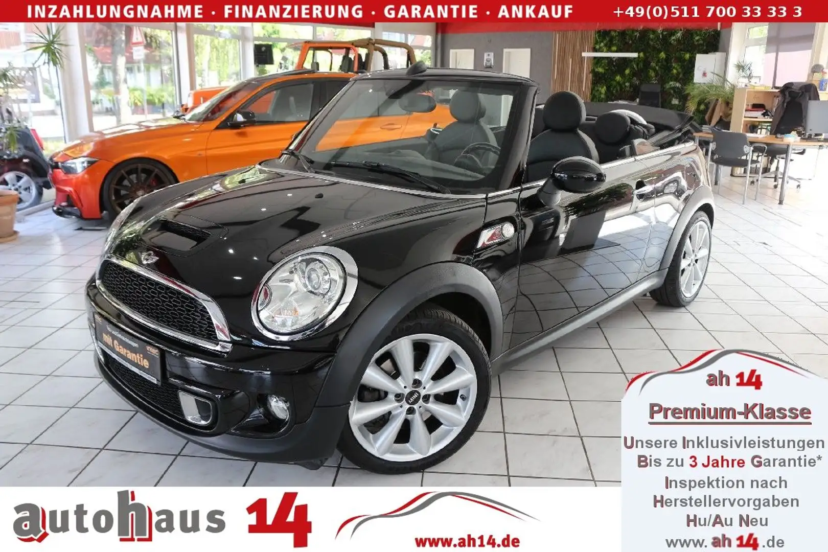 MINI Cooper S Cabrio - Navi-Leder-BiXenon-Tempomat Schwarz - 1