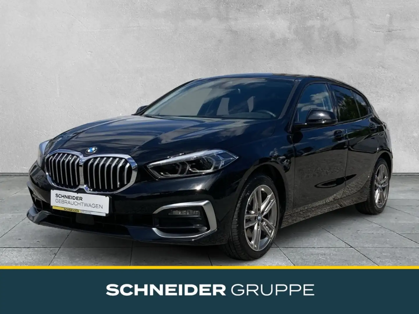 BMW 118 d Luxury Line Autom. +LEDER+NAV+PDC+ACC+LED+ Schwarz - 1