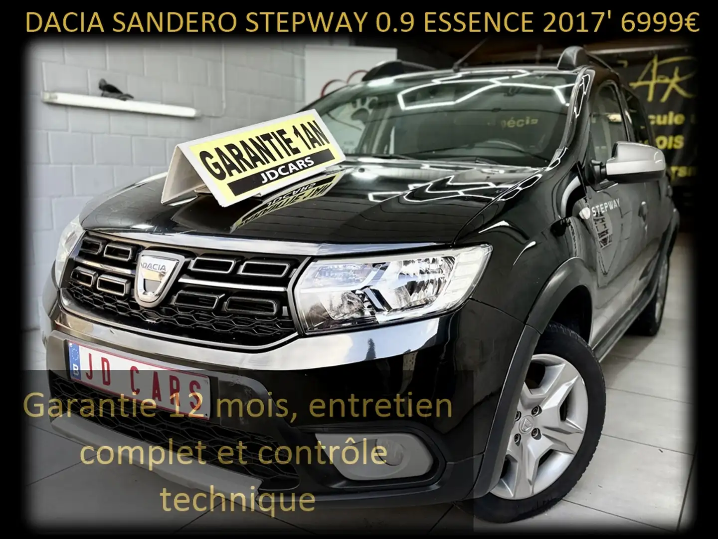 Dacia Sandero STEPWAY 0.9 ESSENCE 90 ‼️GARANTIE 1 AN CTOK‼️ Schwarz - 1