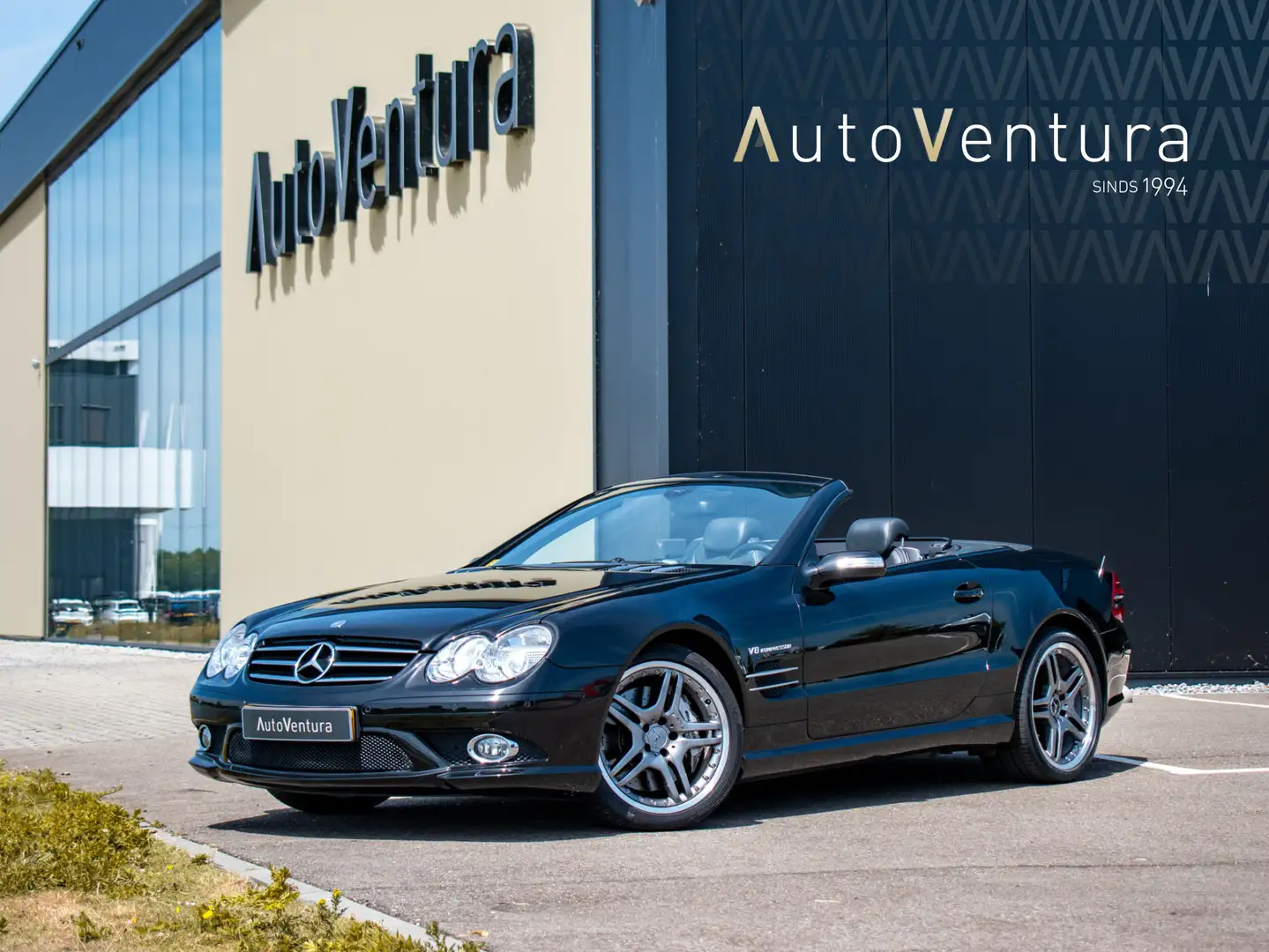 Mercedes-Benz SL 55 AMG Fiscale waarde 17.500,- | NL Auto | Zeldzaam mooi! Czarny - 1