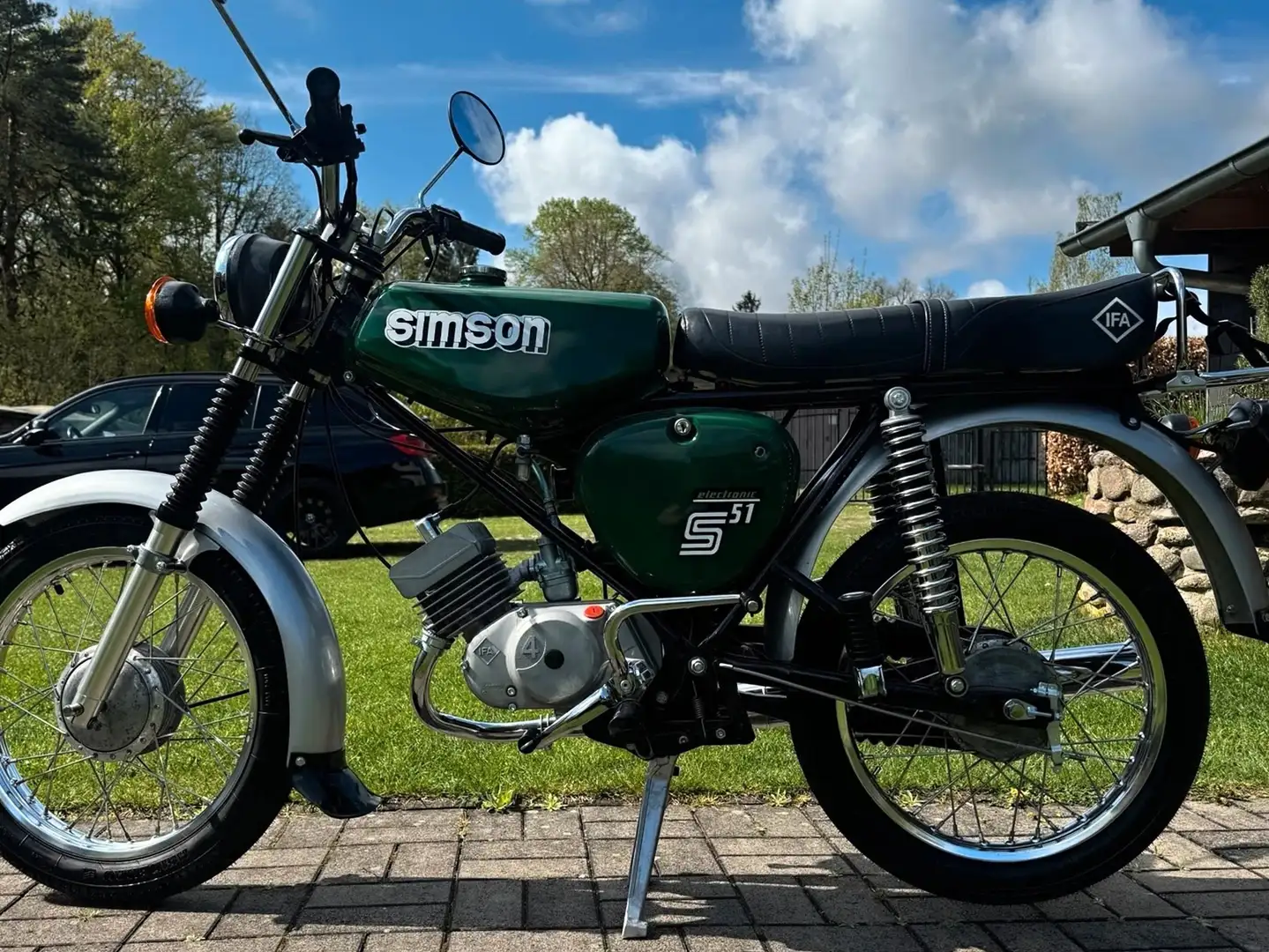 Simson S 51 Vollrestauriert in Billardgrün 0 km 12V Vape Vert - 1