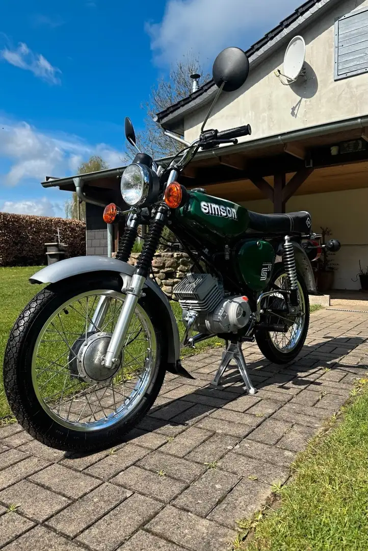 Simson S 51 Vollrestauriert in Billardgrün 0 km 12V Vape Vert - 2